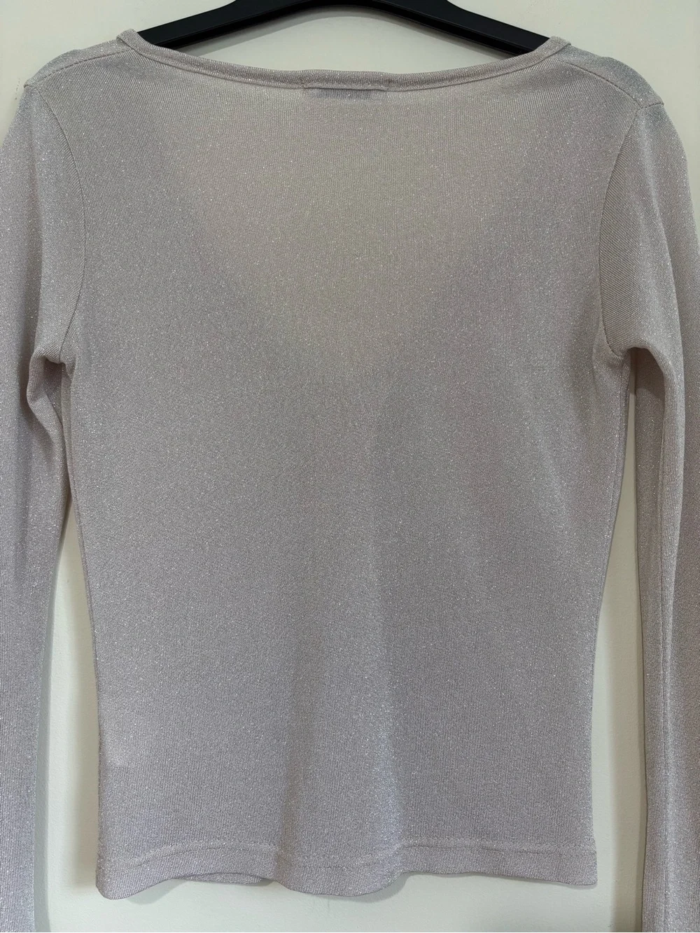 Vintage Benetton Formula 1 Metallic button up long sleeve sheer crop cardigan XS